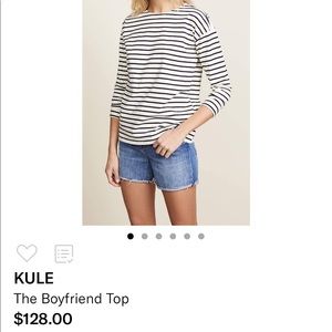 KULE the boyfriend striped tee